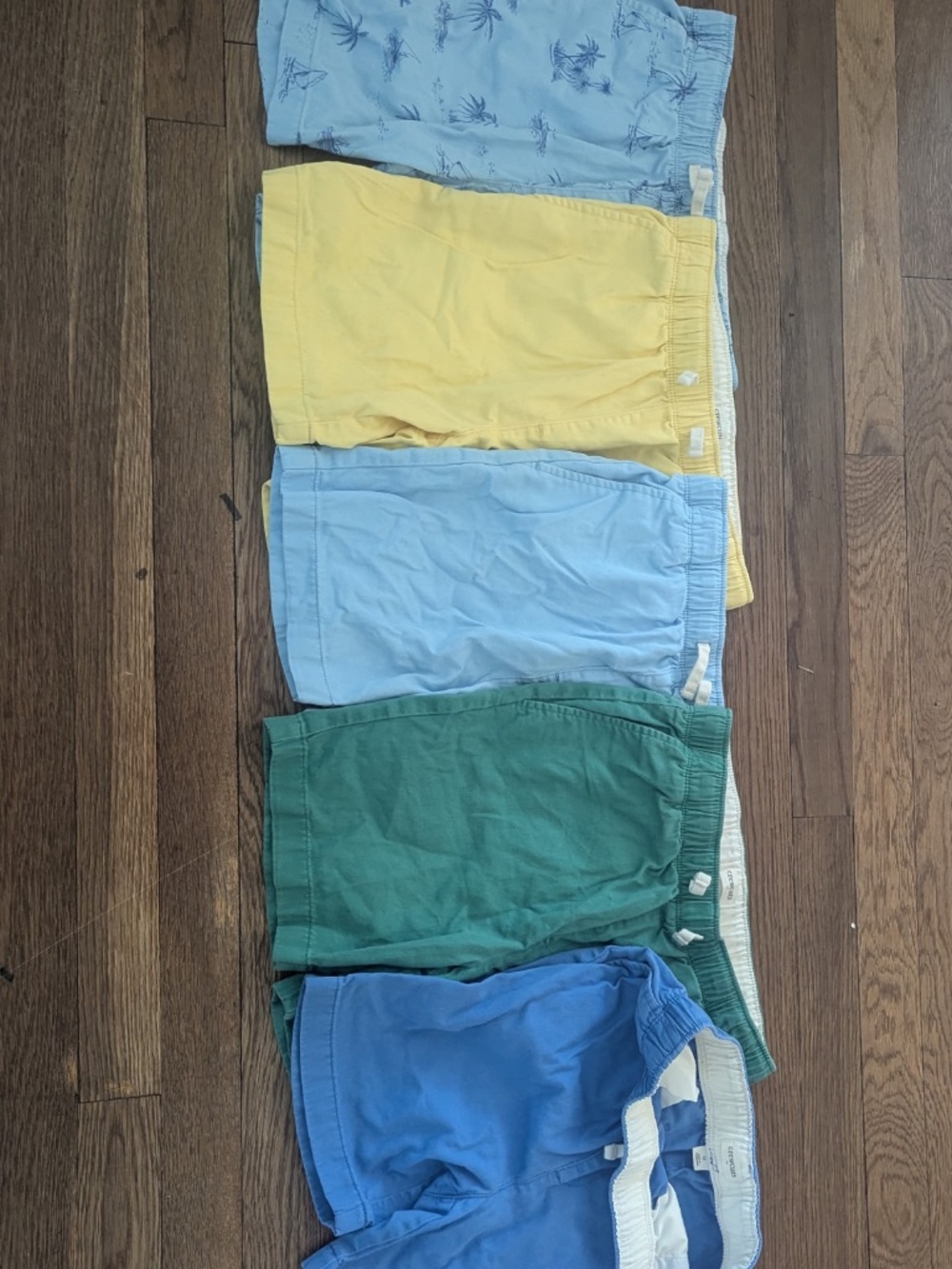 Lot of 5 Crewcuts elastic waistband chino shorts boys size 12